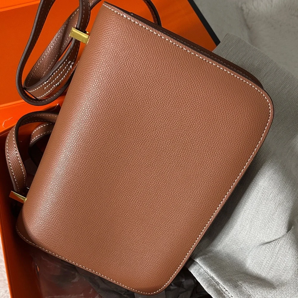 Brown Leather Men's Bag - Picture 7 of 8